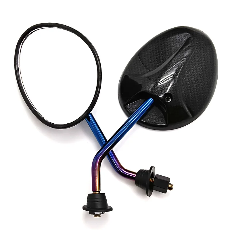 Универсальное зеркало заднего вида для мотоцикла 8 мм круглое титановое YAMAHA MT-07
