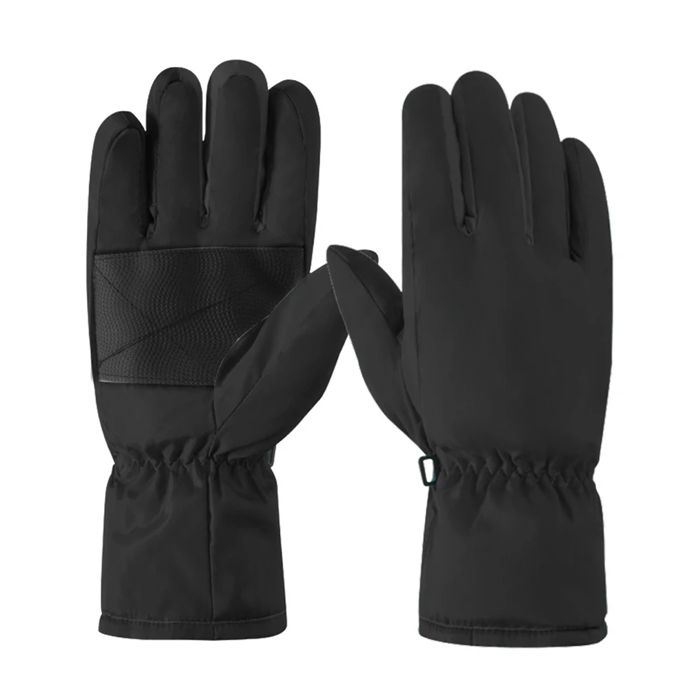 

Новинка 2023, зимняя Лыжная одежда для сноуборда, перчатки из искусственной кожи, Нескользящие, водонепроницаемые, для сенсорных экранов, теплые перчатки на флисе для езды на велосипеде и снегу