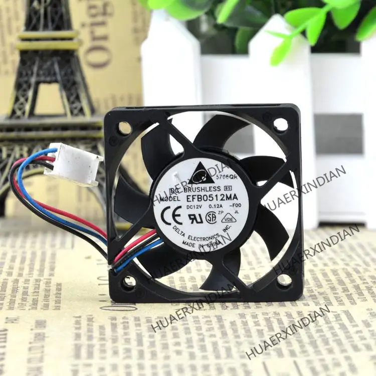 New 5010 5cm EFB0512MA DC:12V 0.12A With Speed Test Cooling Fan Assembly Kit