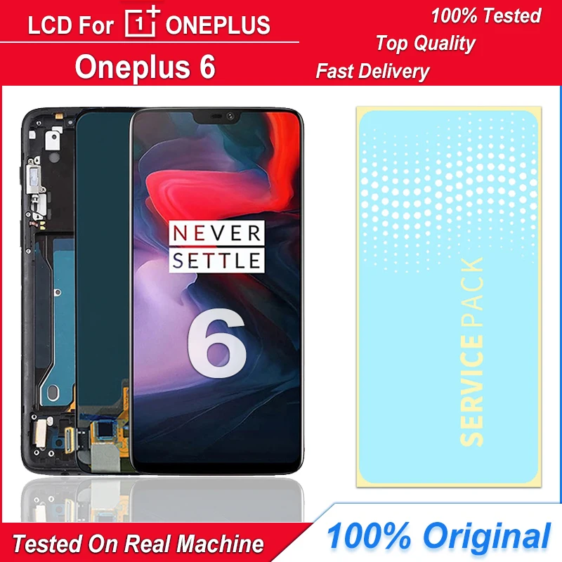 

New 100% tested Original 6.28" Amoled display replacement for Oneplus 6 LCD screen for Oneplus 6 LCD touch screen