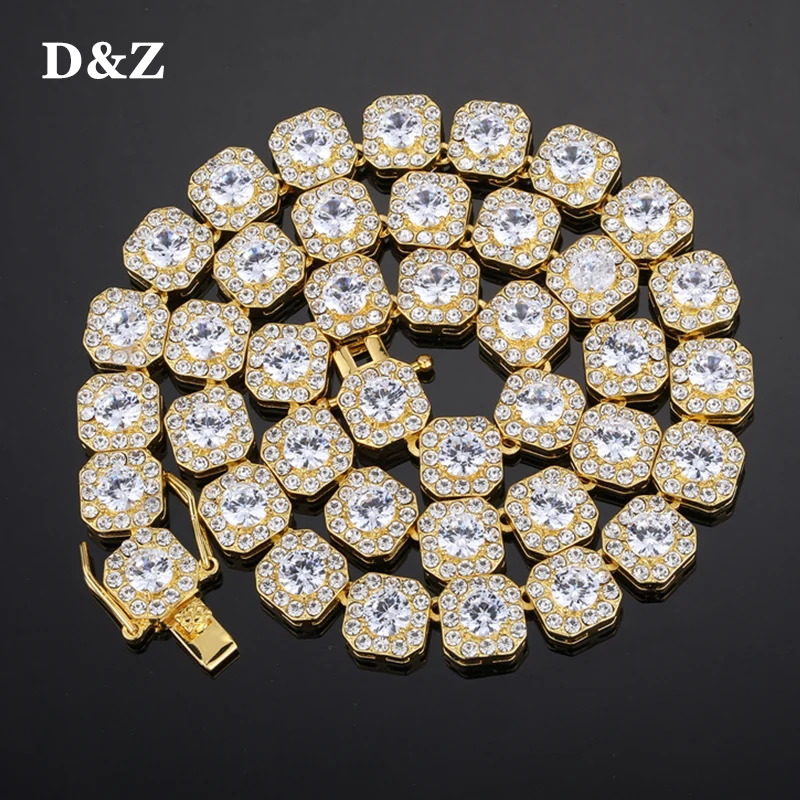 Ожерелье-цепочка D &amp Z с фианитами для мужчин и женщин Ювелирное Украшение