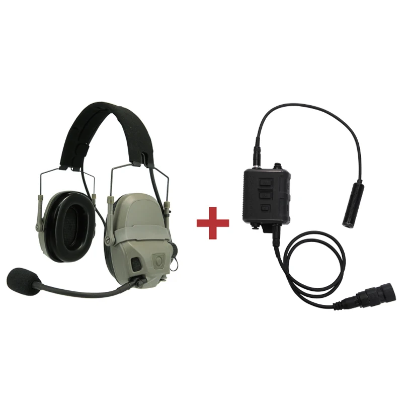 

FMA&FCS AMP Tactical Headset Communication Noise Reduction V60 PTT 2022 Upgraded Version 1372