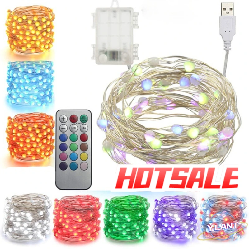 

Фонарик-гирлянда с USB-разъемом, 10/5 м