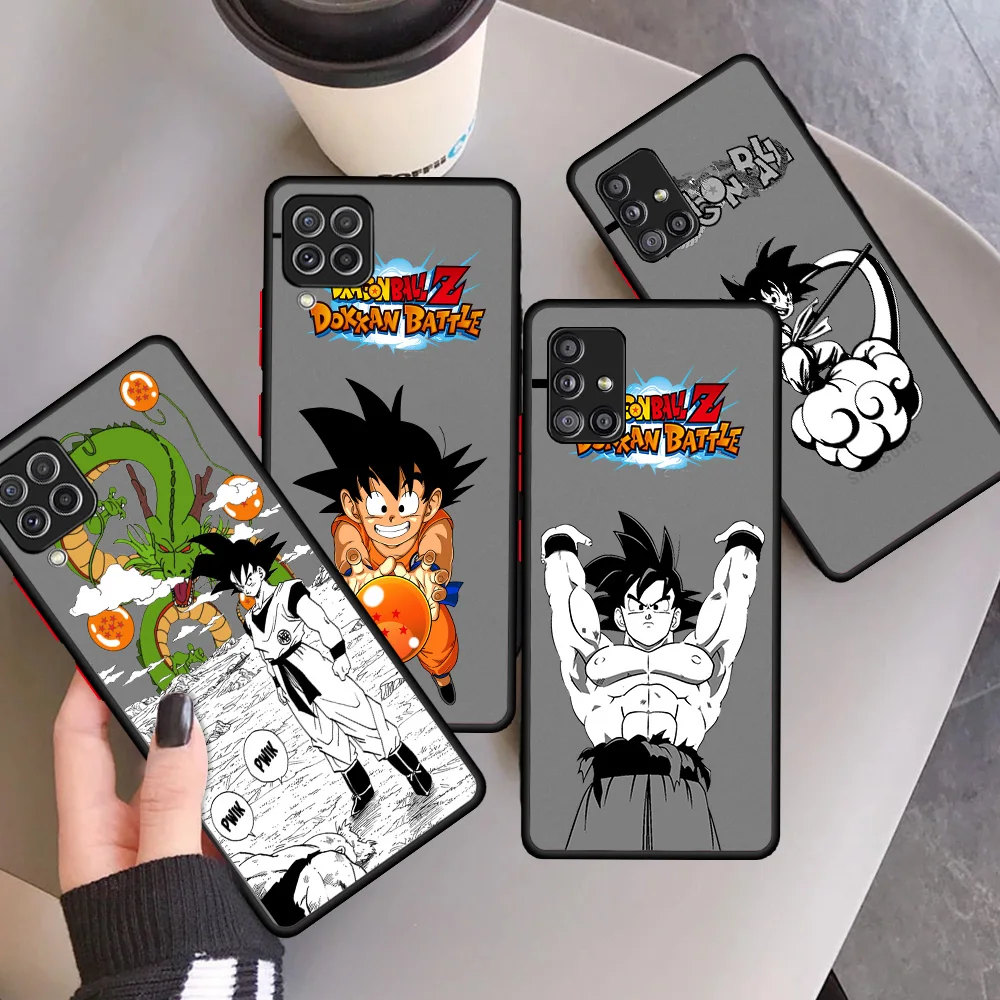 

Matte Case for Samsung A52 A72 A32 A12 A71 A51 A31 A22 A53 A21s A70 A50 A41 A11 A02s Phone Funda Cover Japan Anime DRAGON BALL