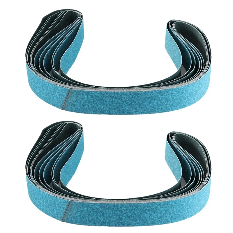 12Pcs 2 X 72 Inch 120 Grit Zirconia Sanding Belts Metal Grinding Polishing