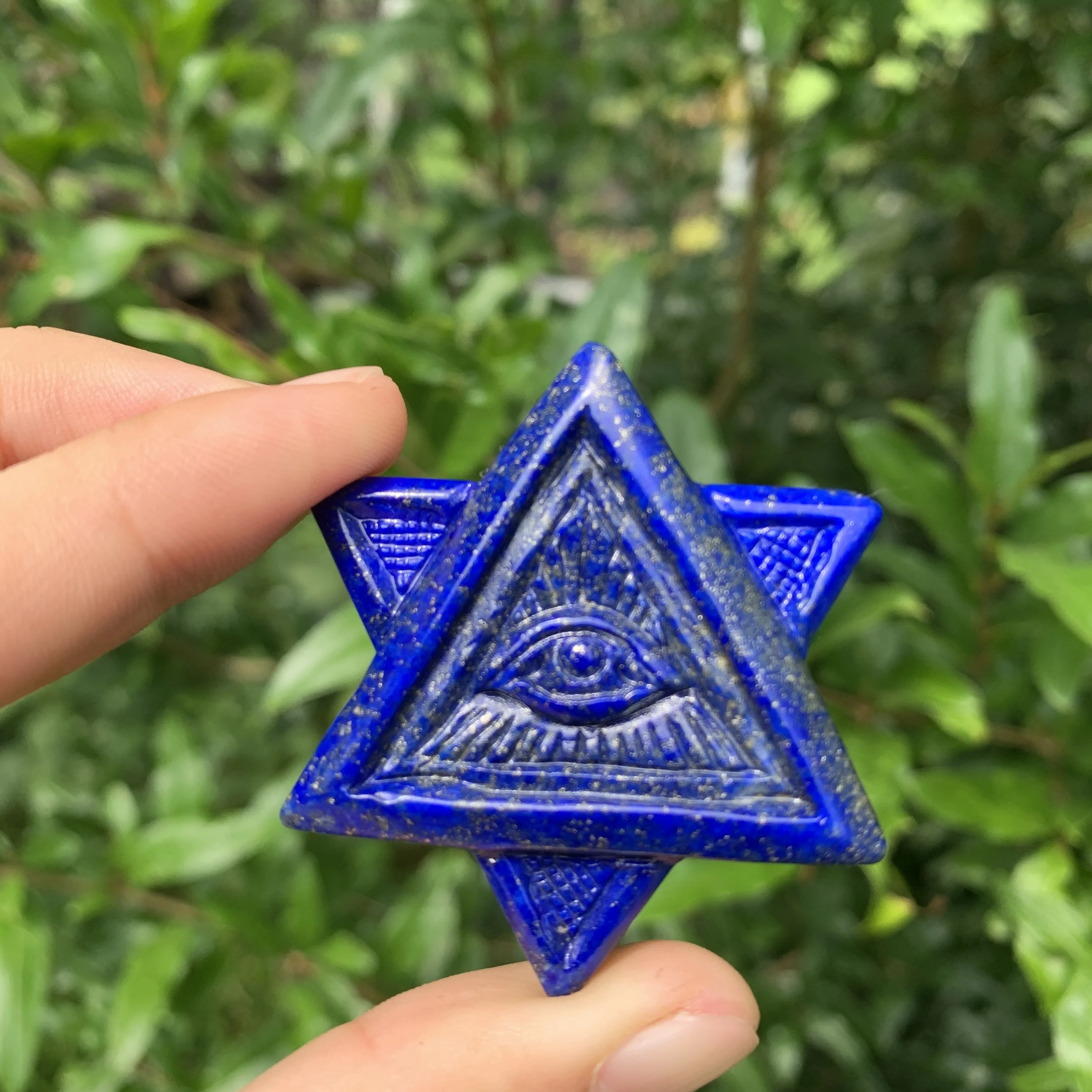 

Украшение для глаз натурального лазурита, статуэтка Давида