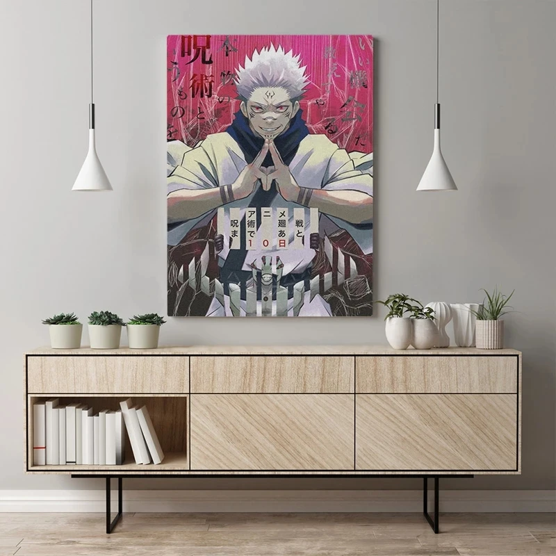 

Jujutsu Kaisen Sukuna Anime Canvas HD Printed Painting Wall Art Poster Home Decor Boy Pictures Living Room Modular No Framework