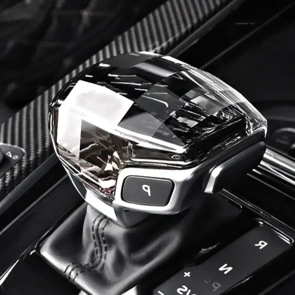 Фото Накладка на ручку переключения передач из хрусталя для Audi (правый руль) для Audi Q7 A6 SQ5 A5 A4 S4 RS5 RS6 A7 SQ8 2016-2022 №4