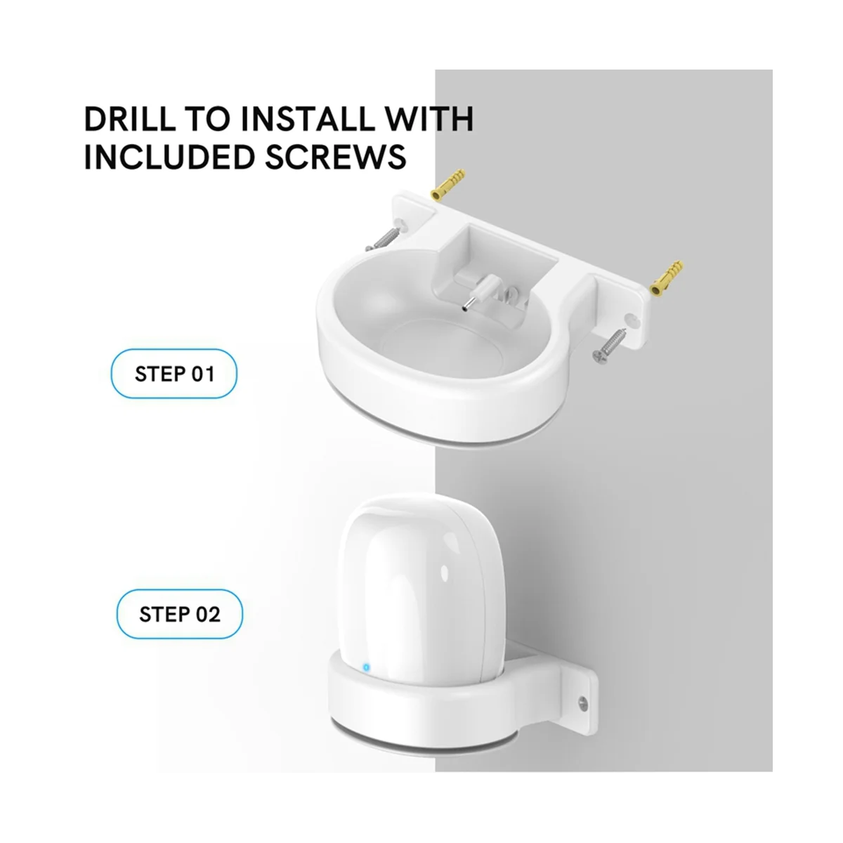 

For Google Nest WiFi Pro Wall Mounting Bracket Intelligent Speaker Wall Storage Bracket Base, 2 PCS
