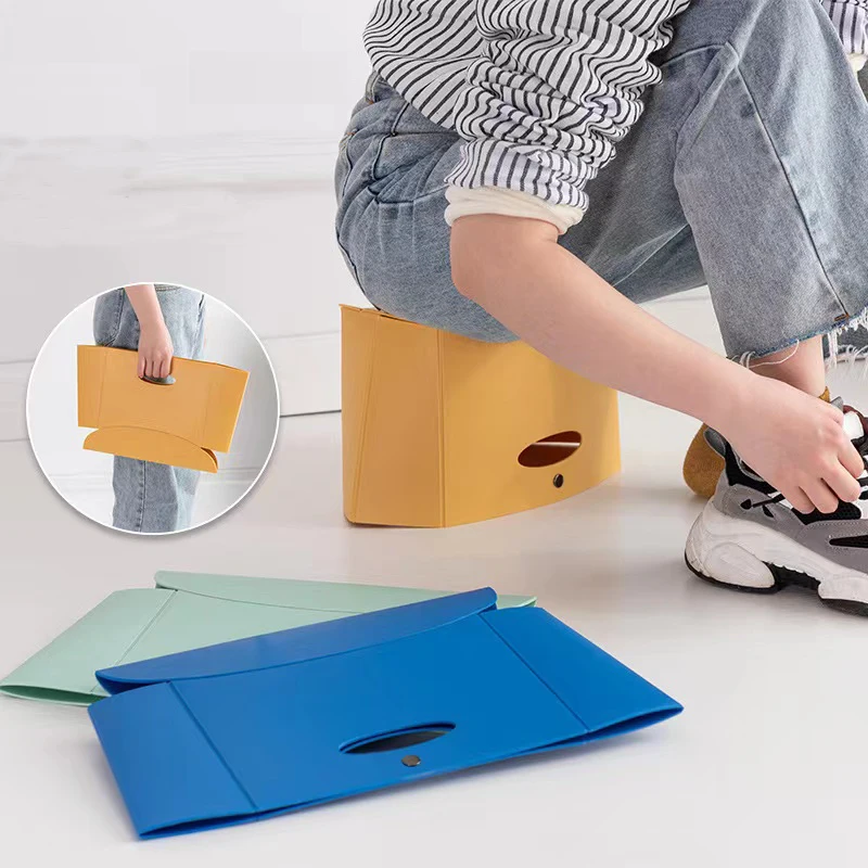 

Card Folding Stool Outdoor Camping Fishing Multifunctional Portable Basket Folding Stool Portable Plastic Seat Can Be Carried