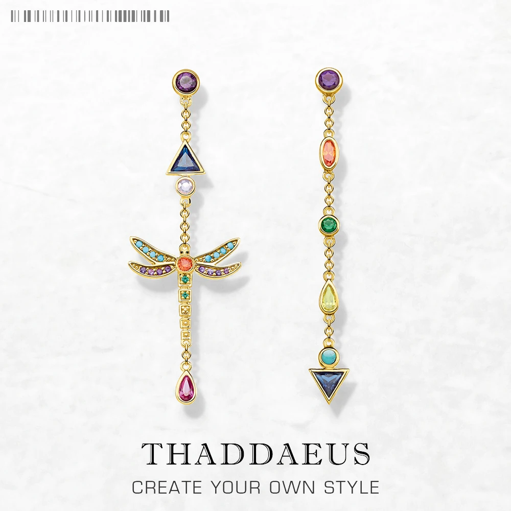 Красочные Висячие серьги в виде стрекозы европейском стиле игривые Изящные