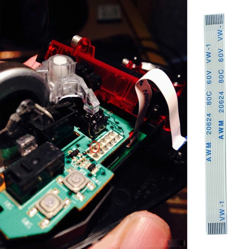 8 см мышь боковые клавиши материнская плата кабель для logitech G500 G500S Гибкий плоский |