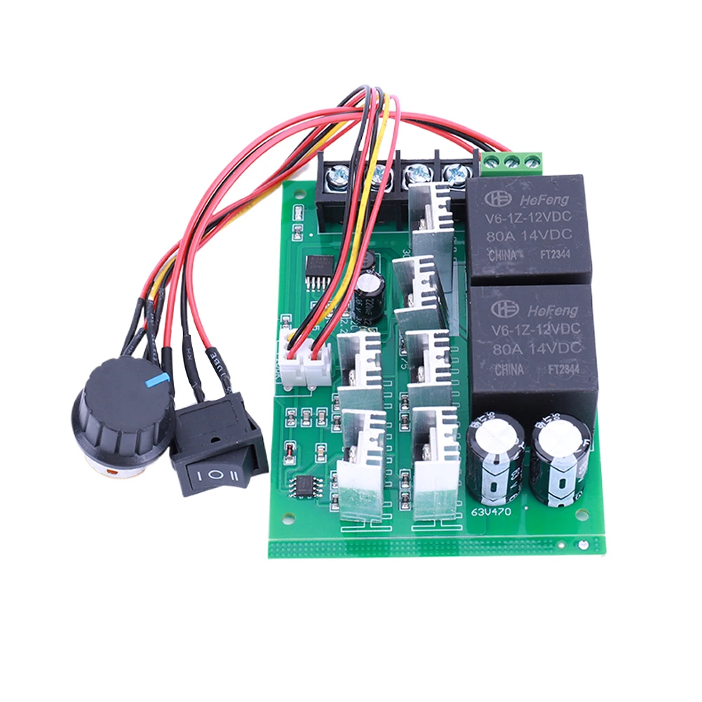 DC10-50V 2000W 40A регулятор скорости двигателя вперед и назад регулируемый