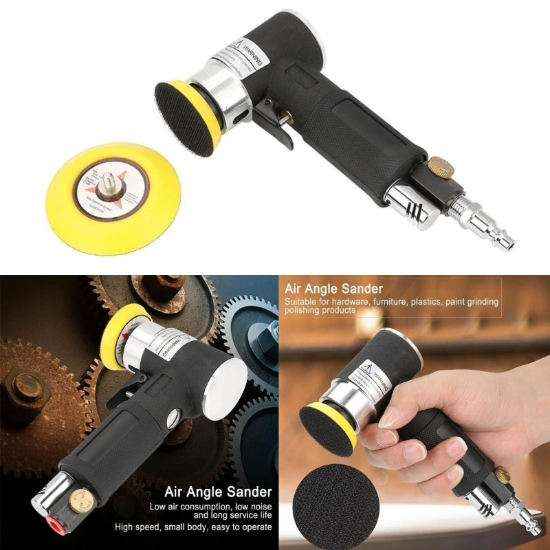 

1"/2"/3" Random Orbit Air Sander Mini Pneumatic Grinding Machine for Car Polishing High Speed Air Powered Sanding Polish