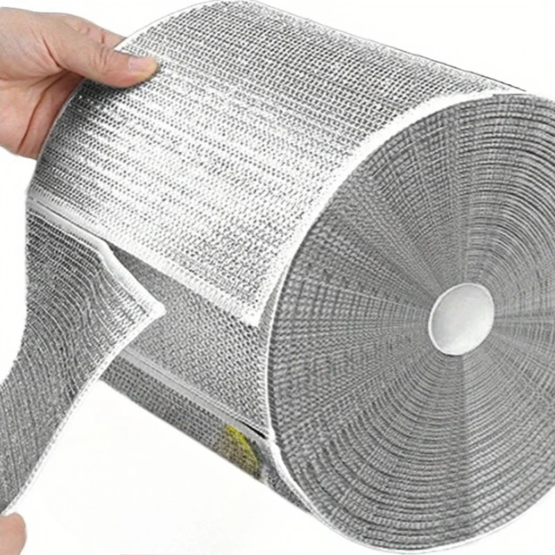 

Металлическая Стальная Проволочная Ткань Для Двусторонней Чистки Кухонной Посуды, Полотенце Для Мытья И Полировки Посуды