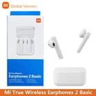 Беспроводные наушники XIAOMI Air 2 SE Mi True, беспроводные наушники 2 Basic Airdots Pro2 SE, TWS наушники с автоматическим сопряжением и подключением  Двойные