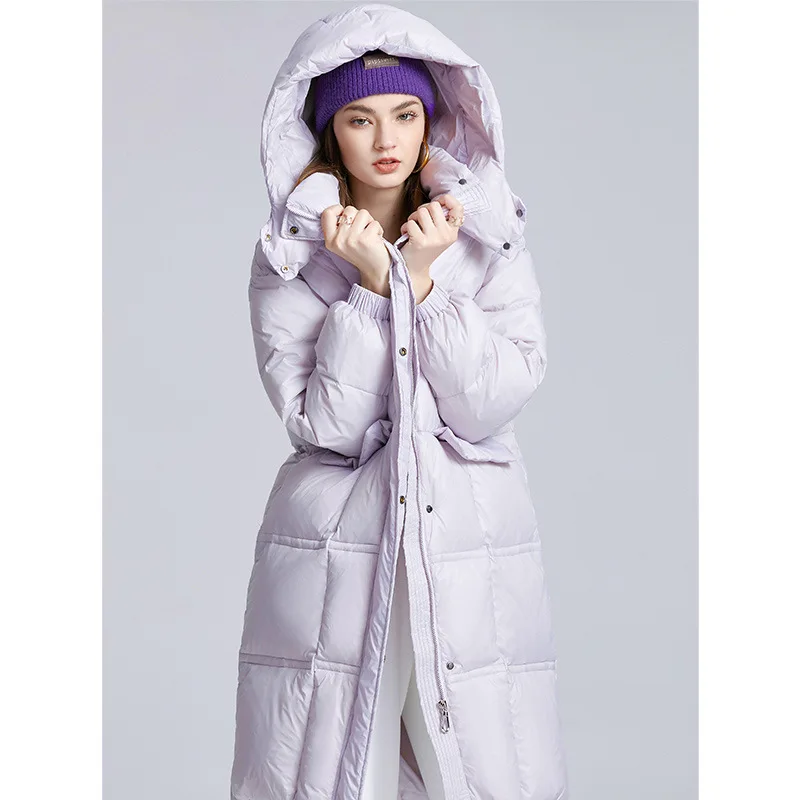 Medium Long Hooded and Thickened Bread Jacket Down Jacket for Women In 2022 New Fashion Loose Winter Warm Windproof Coat