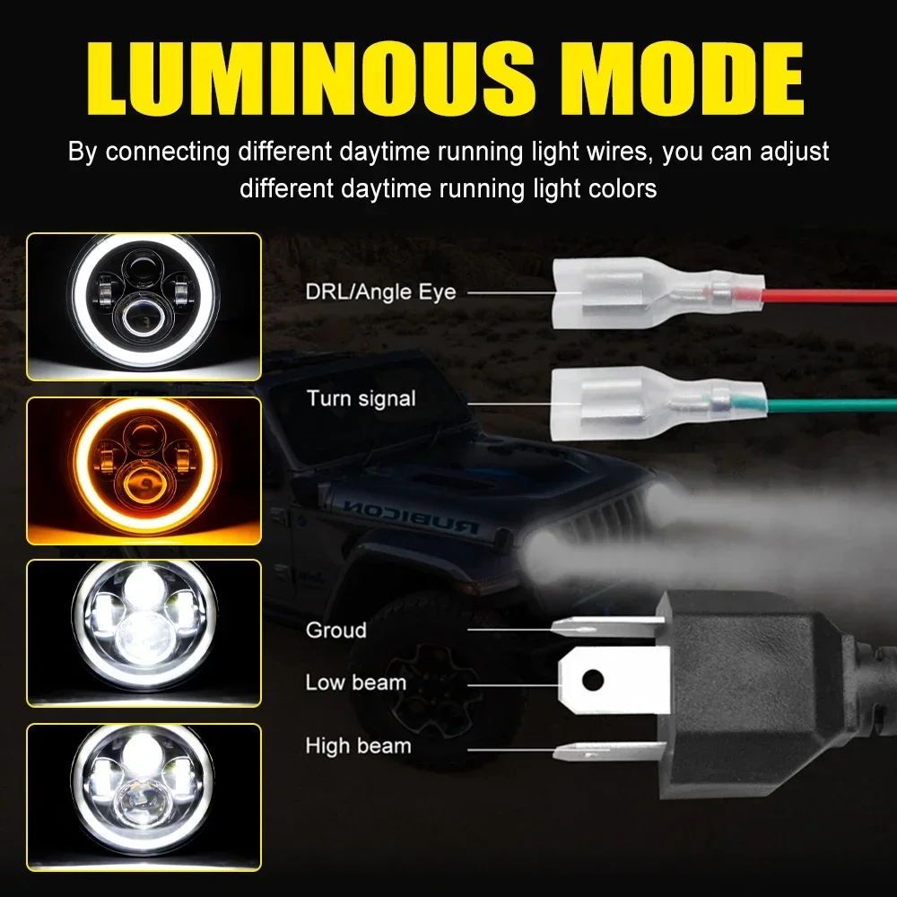 Высококачественные модифицированные автомобильные фонари для мотоцикла Wrangler SUV