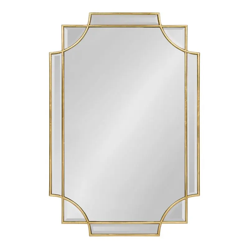 

Decorative Rectangle Frame Wall Mirror in Gold Leaf, 24x35.5 Inches Classeur photocards kpop Photo card holder Photocard holder