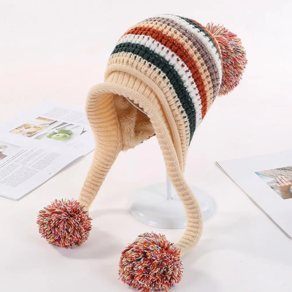 

Женская зимняя шапка, плюшевый мяч, женская шапка, лыжный головной убор, зимняя шапка