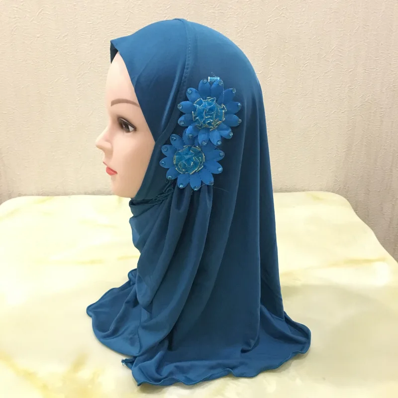 2 To 7 Year Old Girls Hijab Arabesque  Muslim Fashion  Head Wrap Turbans  Scarf wraps for Women Cool thin section is prevented