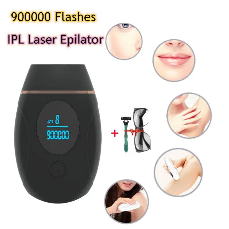 

900000 Flashes IPL Laser Epilator Hair Removal Machine Pulsed Light Electric Epilator Permanent Painless Epilator For Beauty