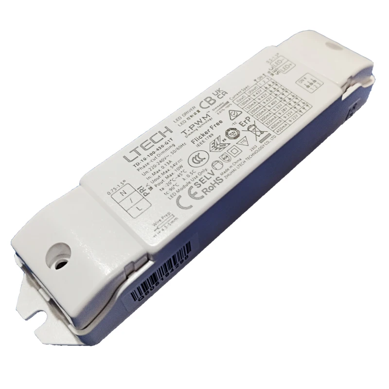 Фото LTECH Led Triac Driver 200V-240V вход 10W 100-450mA CC выход постоянного тока умный блок питания №2