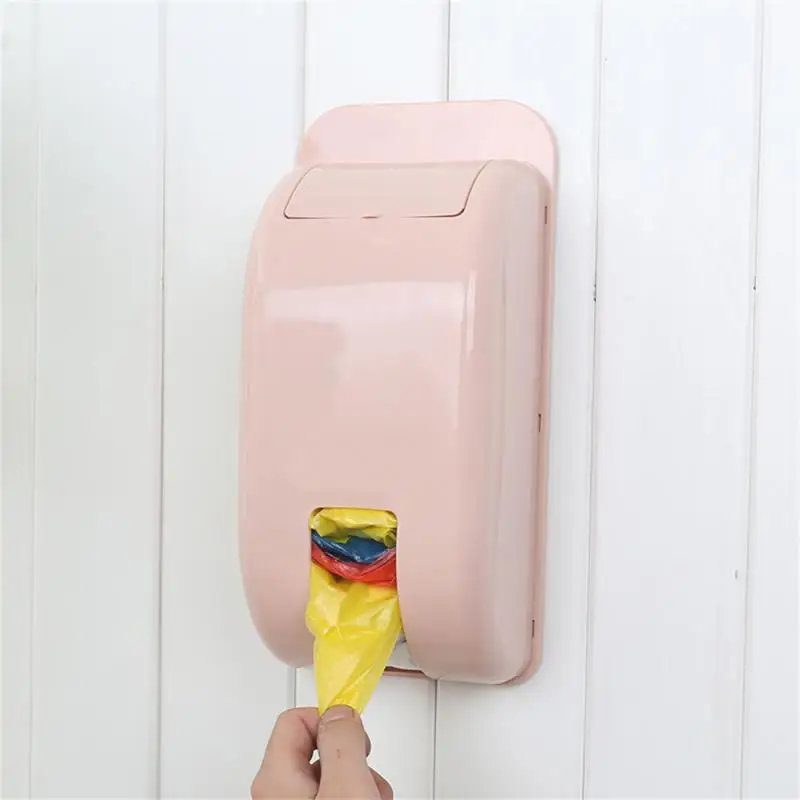 

Grocery Bag Holder For Kitchen Bathroom Creative Storage Case Garbage Bag Extraction Box Plastic Bag Storage Box Plain Color