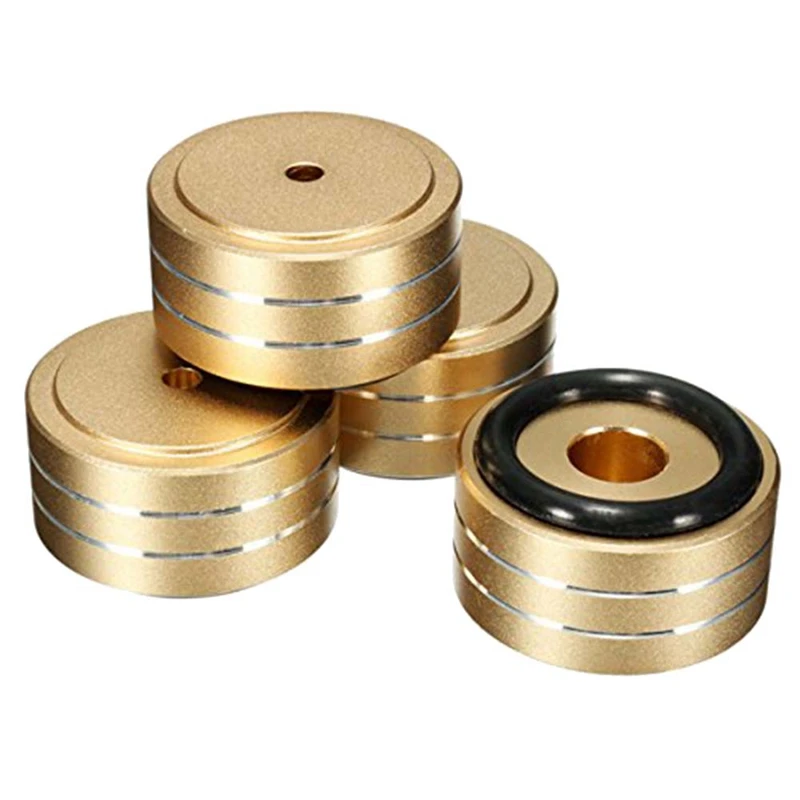 

4Pcs 40X20mm Aluminum HIFI AMP Speaker Isolation Stand Turntable DAC Feet Pad