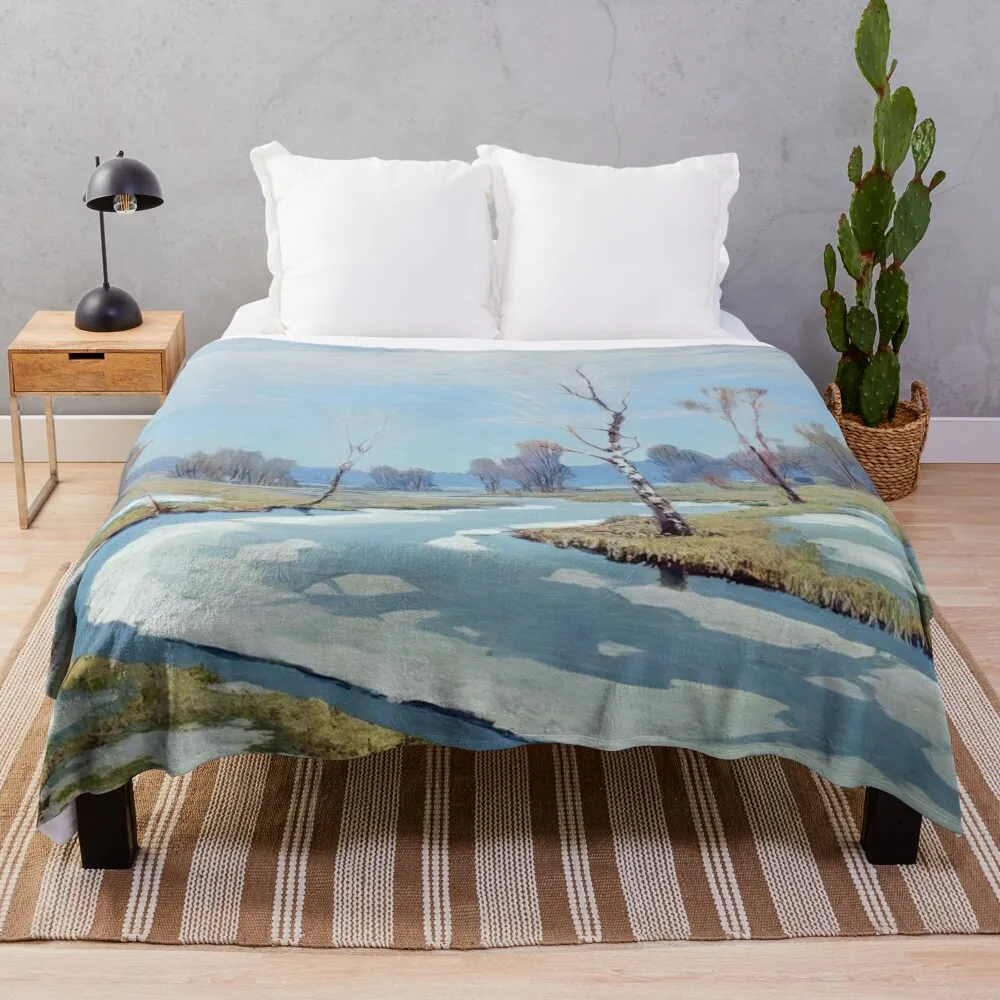 Arkhyp Kuindzhi — ранневесеннее одеяло теплое мягкое гигантское для дивана