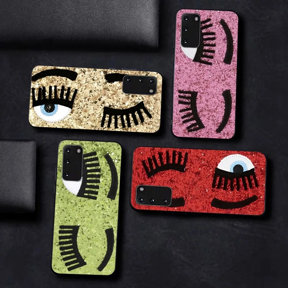 

Hot Ferragnies Eyes Chiara Phone Case For Samsung S 9 10 20 21 22 23 30 23plus lite Ultra FE S10lite Fundas