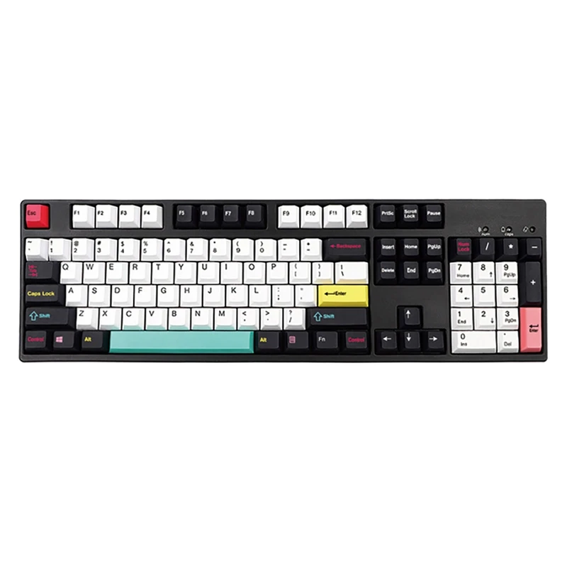 

Двухсторонняя термосублимационная механическая клавиатура с колпачком для клавиатуры 121 клавиш PBT для клавиатуры 61/64/84 87/96