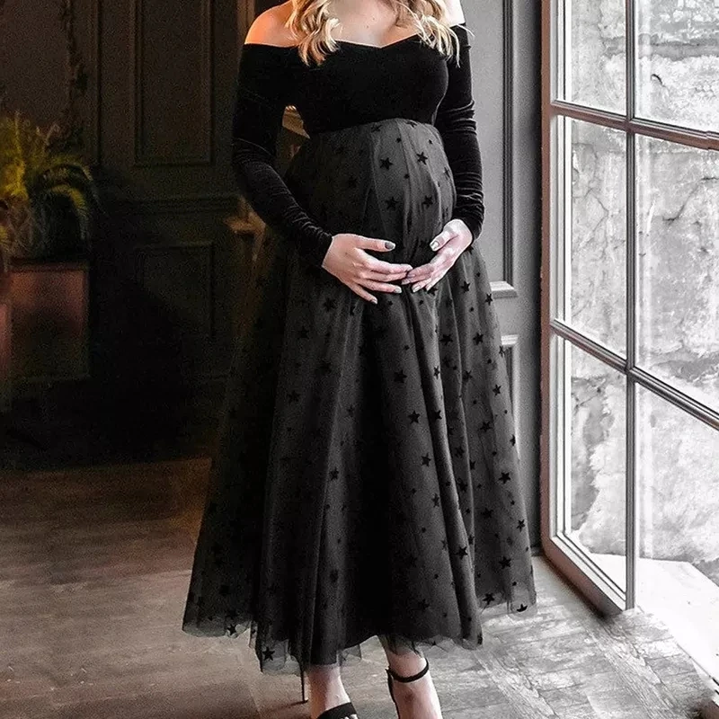 

Весенне-осенние платья для беременных для фотосъемки одежда Платья для вечеринок для беременных женщин платье для фотосъемки Одежда для беременных