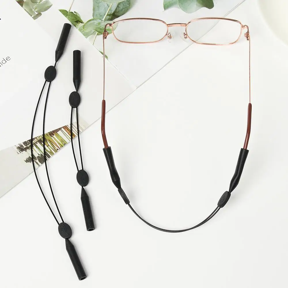 

1Pc Unisex Adjustable Sports Glasses Chain Silicone Rope Scalable Neck Cord Eyeglass Lanyard Vintage Strap Eyewear Accessories