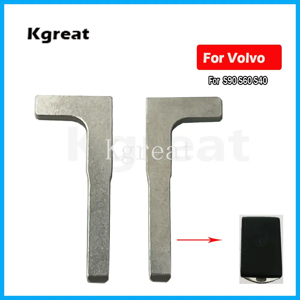 

5 шт. пустой умный аварийный ключ, необрезанное лезвие для Volvo S90 S60 S40 XC60 XC90 2016-2020, заготовка аварийного ключа