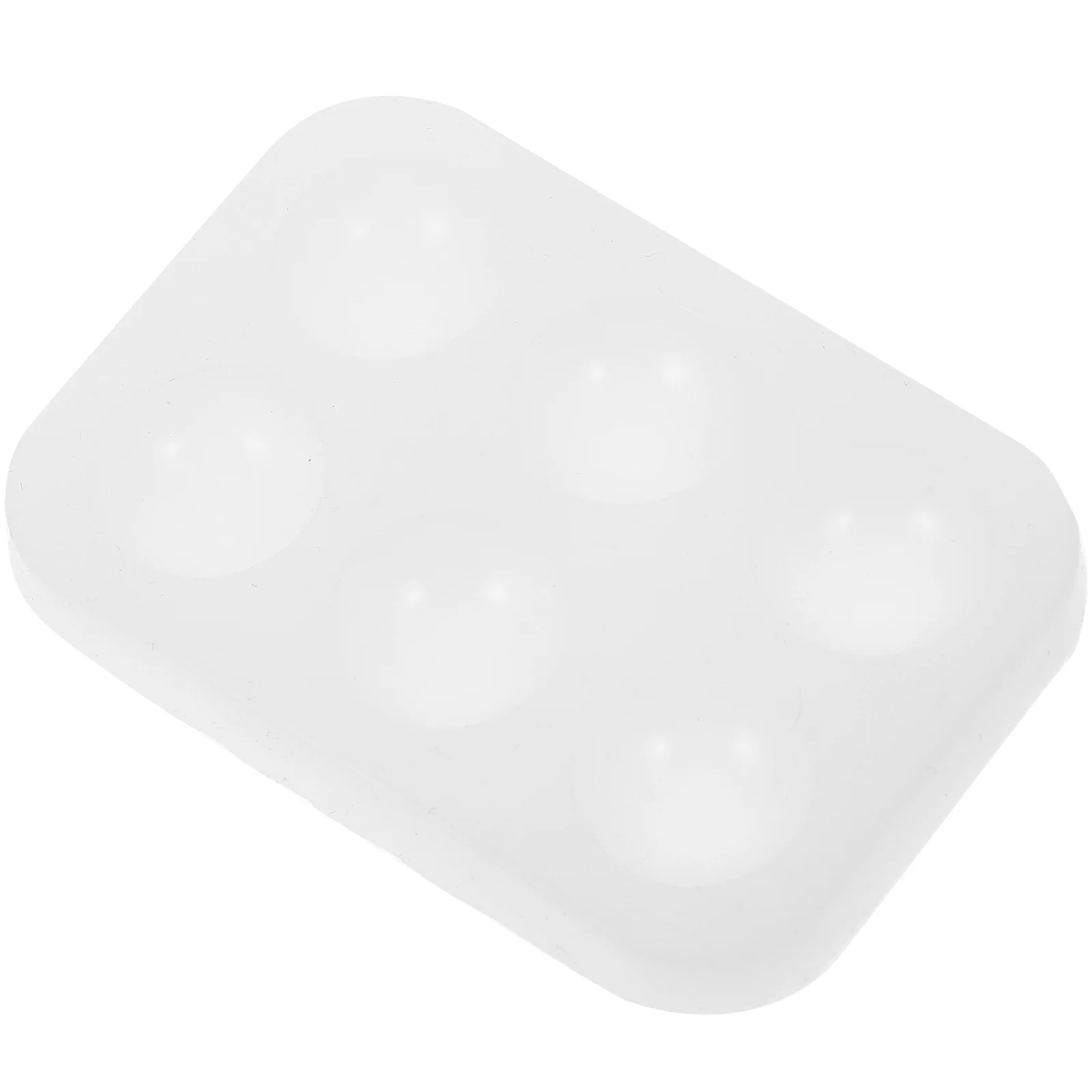 Силиконовая палитра с шестью отверстиями легко чистящиеся акриловые палитры