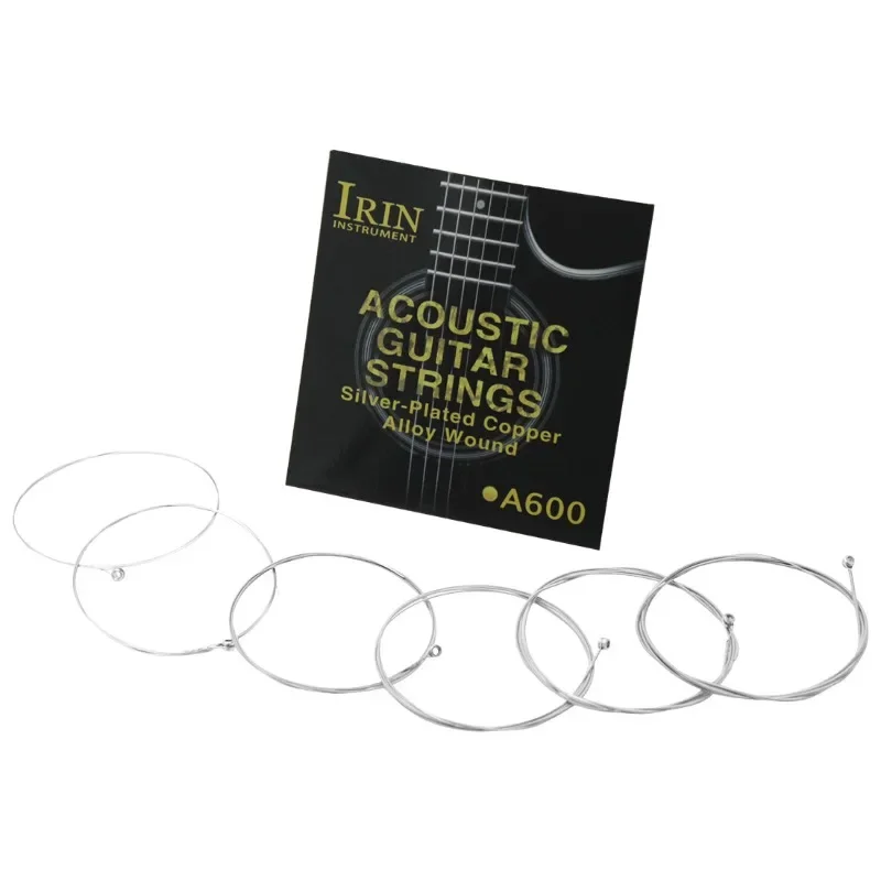 

A600 Acoustic Folk Guitar Strings Replacement Parts Silver-Plated Copper Alloy Wound Strings Musical Instrument Accessories