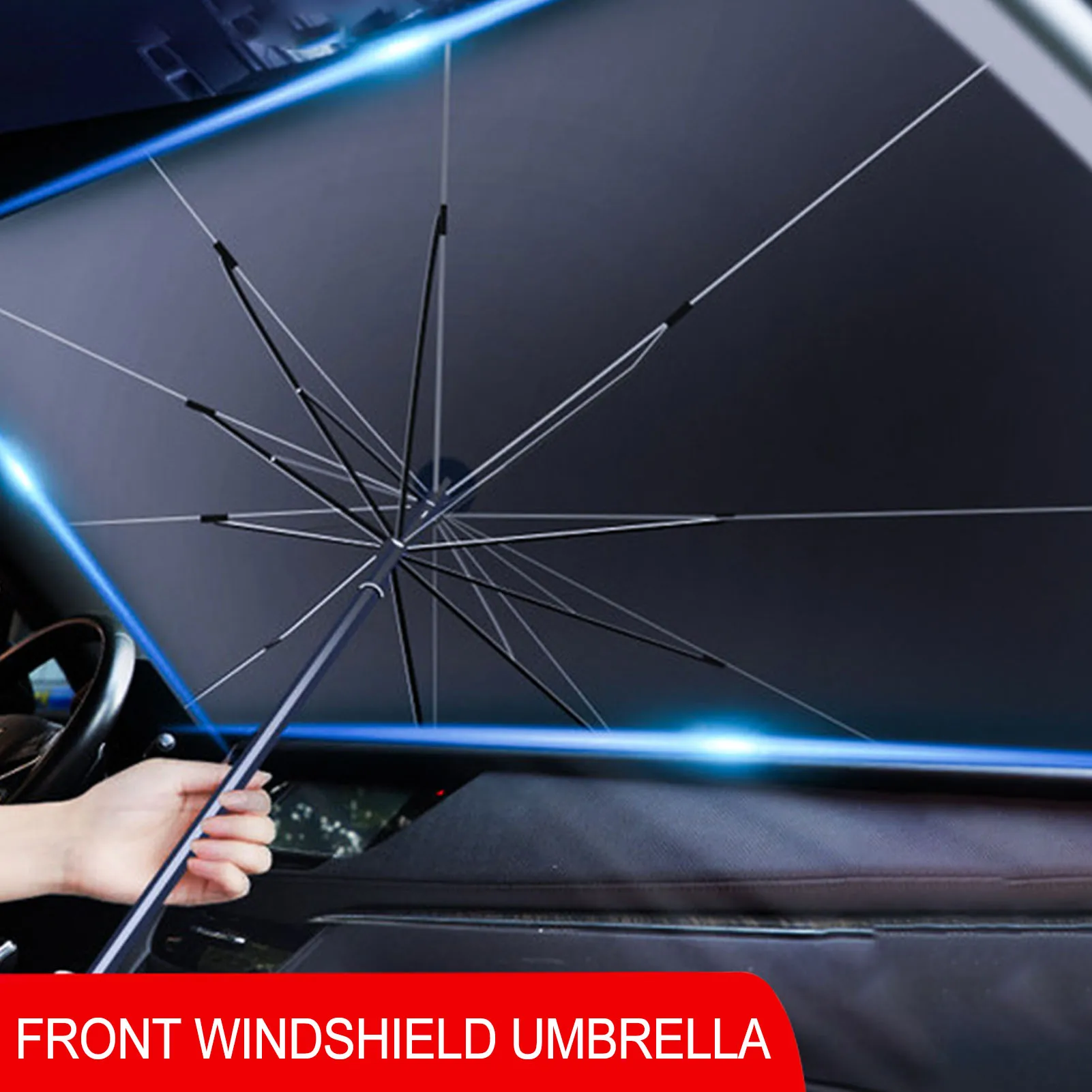 

Car Front Windshield Sunshade UmbrellaDurable Thermal Insulation Foldable Sun Visor Reflective Sunshade For Car Front Window