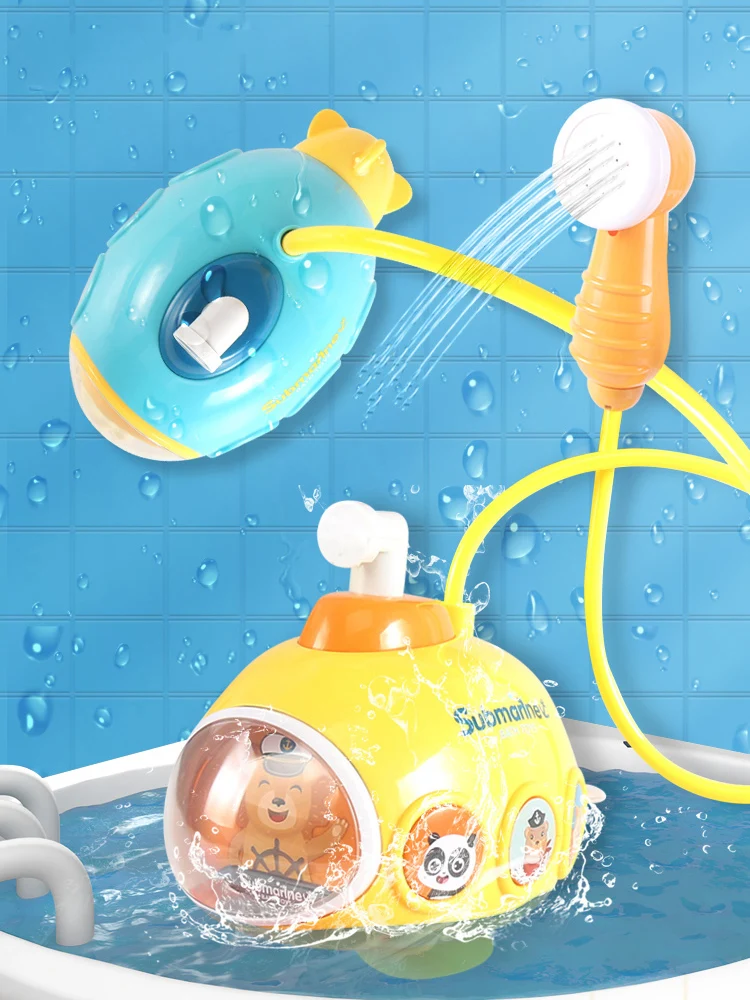 

Baby Bath Toys for Kids Electric Submarine Shower Sucker Baby Toys Spray Water Toys Bathtub Toys Sprinkler Baby Shower