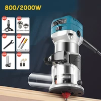 router wood 800w2000w electric trimmer woodworking milling machine electric hand trimmer wood edge router tool home diy