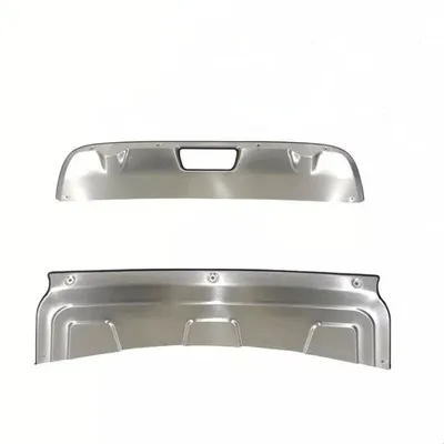 

metal front + rear bumper bottom guard protector accessories car-styling stainless steel for Nissan Qashqai 2016-2018