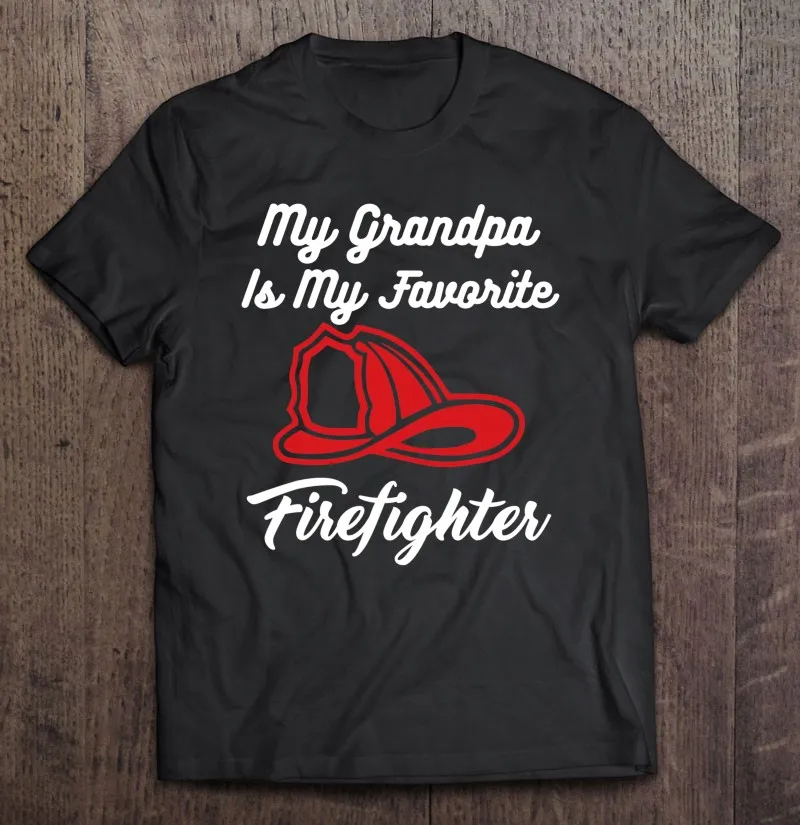 

Моя дедушка-мой любимый пожарный Мужская футболка Манга Эстетическая одежда в Корейском стиле хлопковая футболка для спортзала Манга