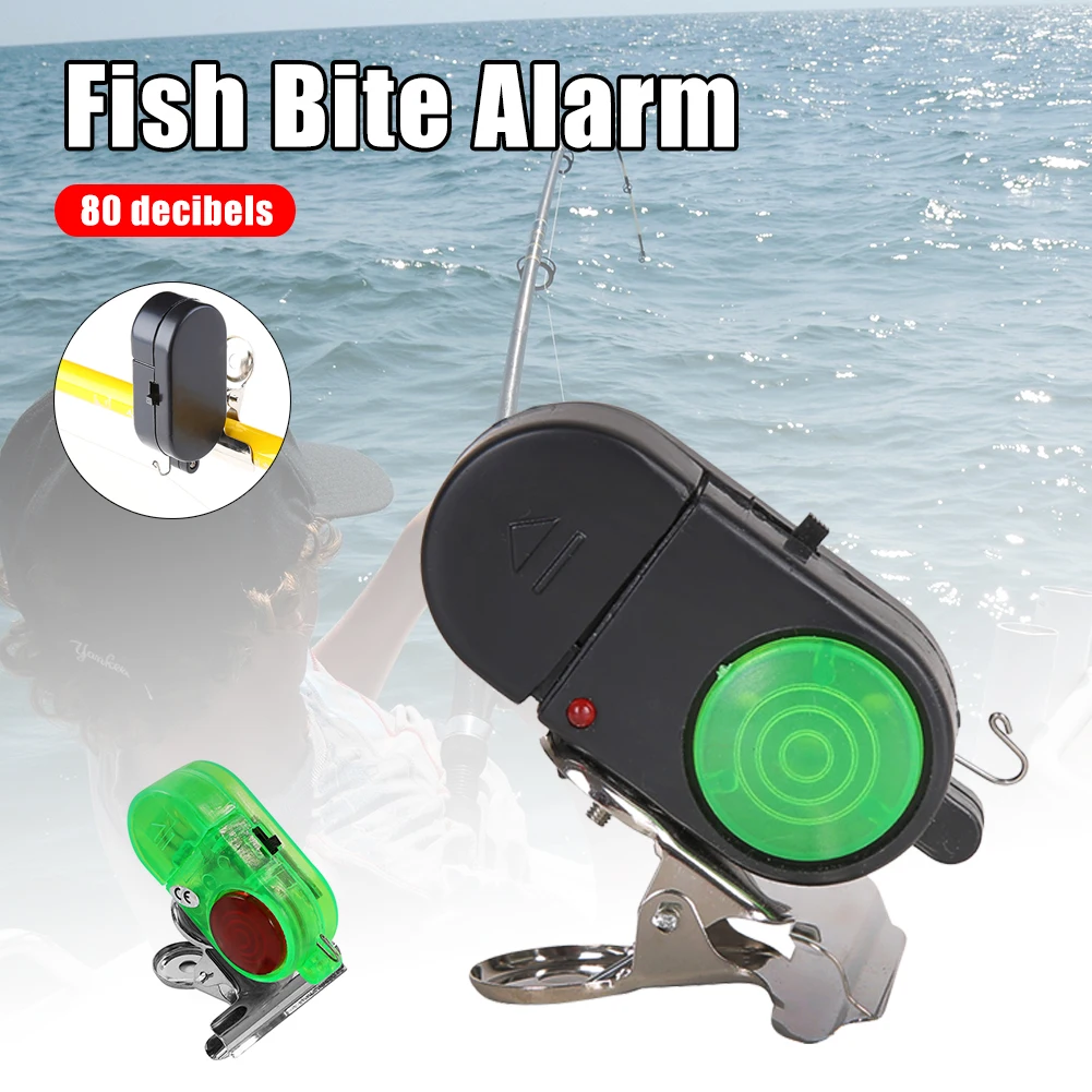 

Fish Bite Alarm Bite Lure Alert High Sensitive Fishing Alarm Sound Bell LED Light Indicator Clip-on Fishing Rod Buzzer Fish Part