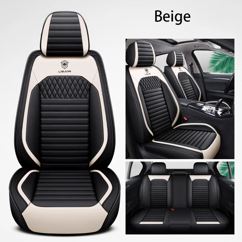 Универсальные кожаные чехлы на автомобильные сиденья для GEELY GC7 GX2 GX7 icon SC3 SC5 SC5-RV SC6