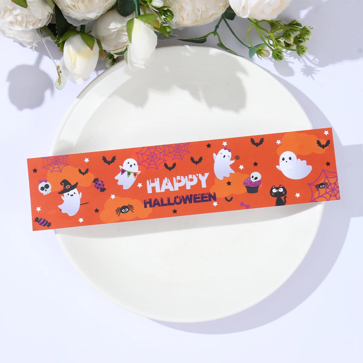 10/24 шт. пластиковые наклейки в виде тыквы