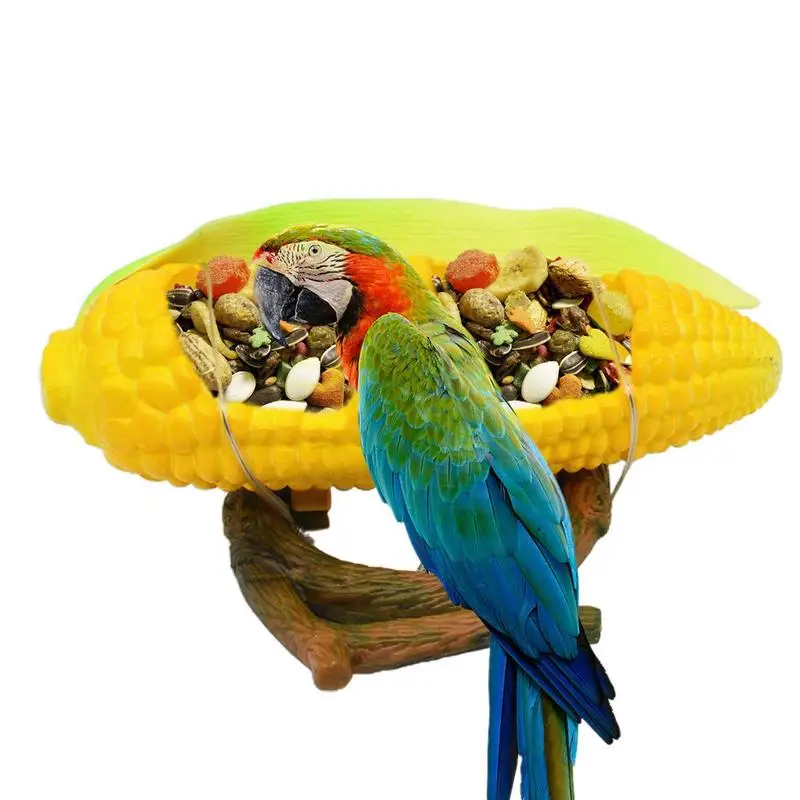 

Pet Birds Feeder Bowl Birds Water Bowl Bird Food Bowl Parrot Feeder Corn Shape Pet Food Water Bowl Parrot Food Box For Parrot