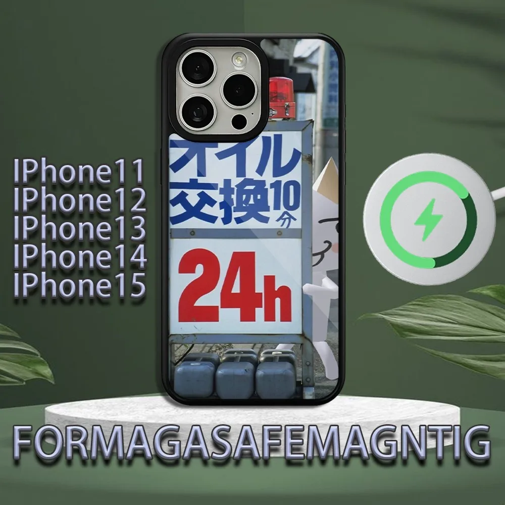 Милый телефонный чехол Lnoue toro для iPhone 11 12 13 14 15 Plus Pro Max магнитный беспроводной
