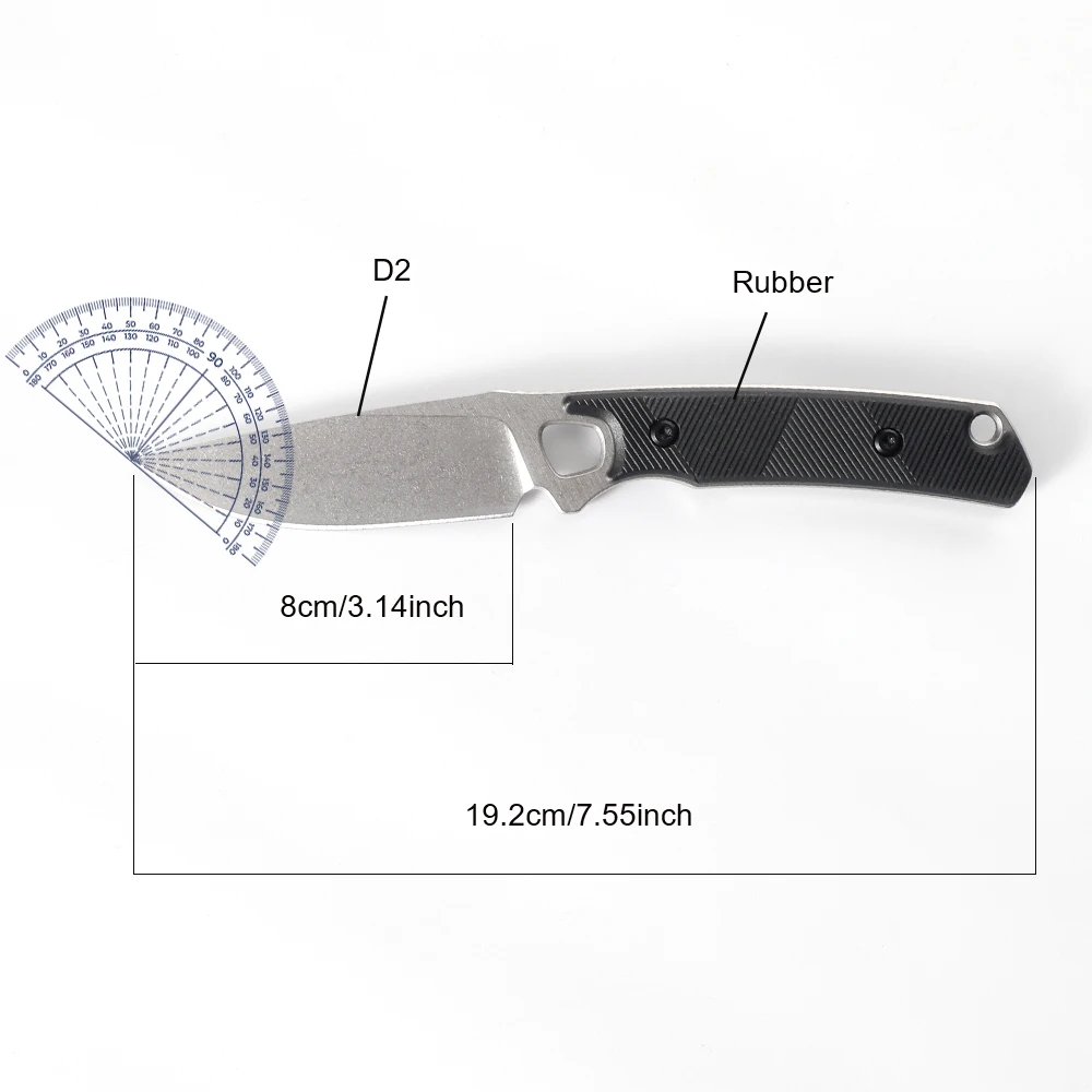 Нож из стекловолокна ABS с резиновой ручкой лезвие для кемпинга универсальный
