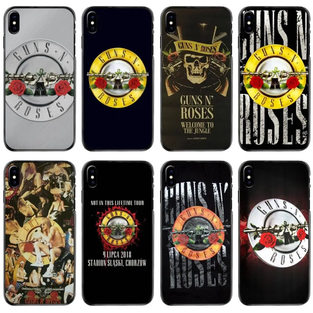 

guns n roses Music Bank For Apple iPhone 11 12 13 14 Pro MAX Mini 5 5S SE 6 6S 7 8 Plus 10 X XR XS Hard Phone Shell Case