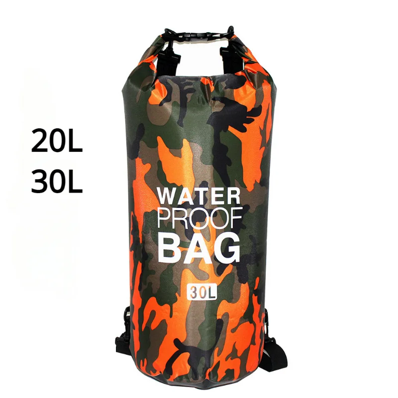 

20/30L Waterproof Swimming Bag Dry Sack Camouflage Colors Fishing Boating Kayaking Storage Drifting Rafting Bag